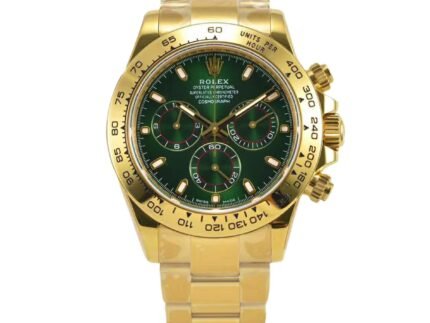 Daytona 116508 Green Dial in Yellow Gold