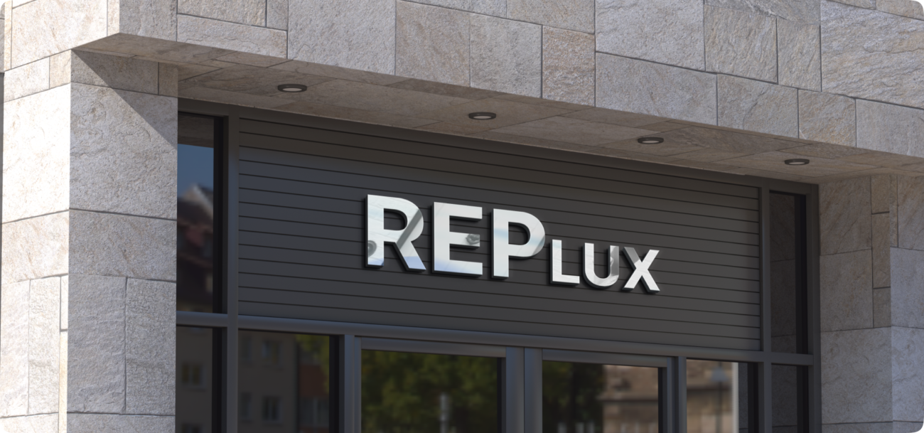 Logo on the building
